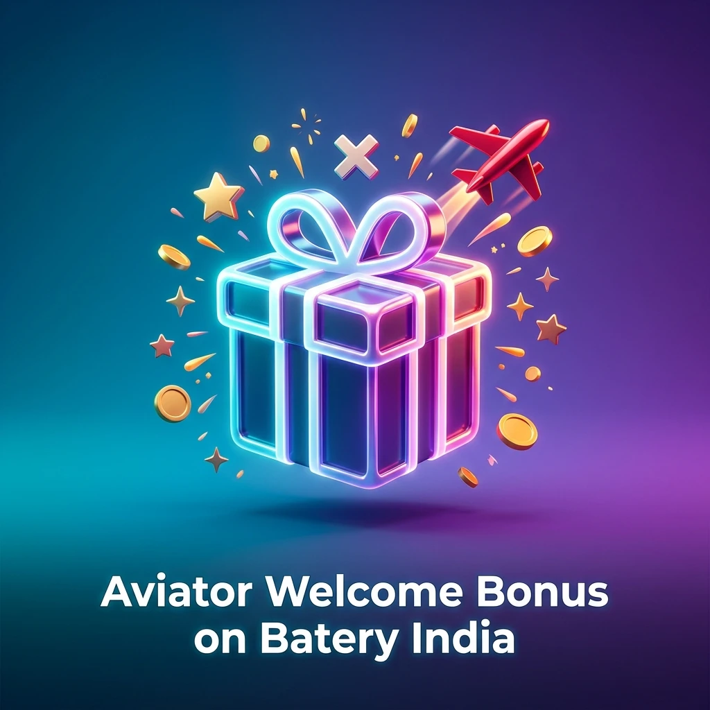 Batery India Aviator Welcome Bonus 100% match up to INR 30,000 on first deposit for new players