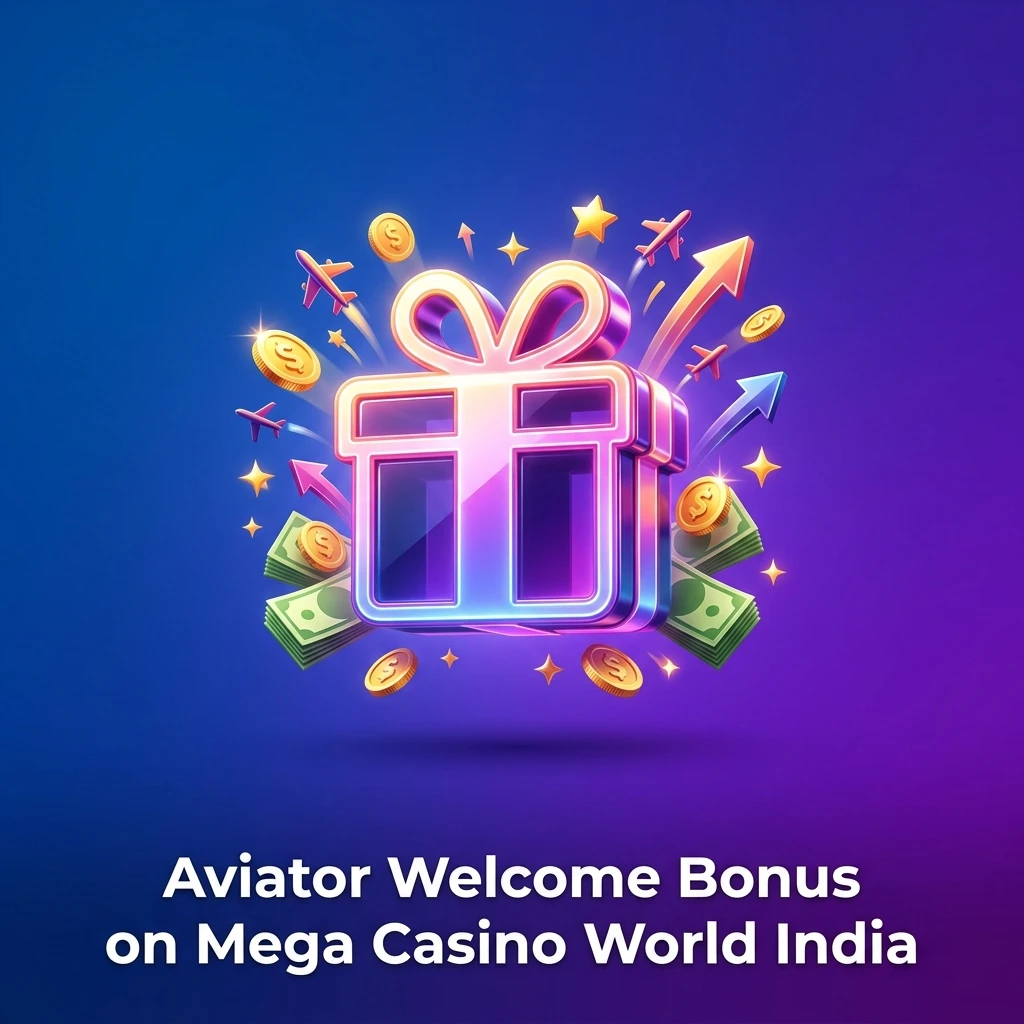 Mega Casino World India Aviator welcome bonus claim steps with INR 500 minimum deposit requirement