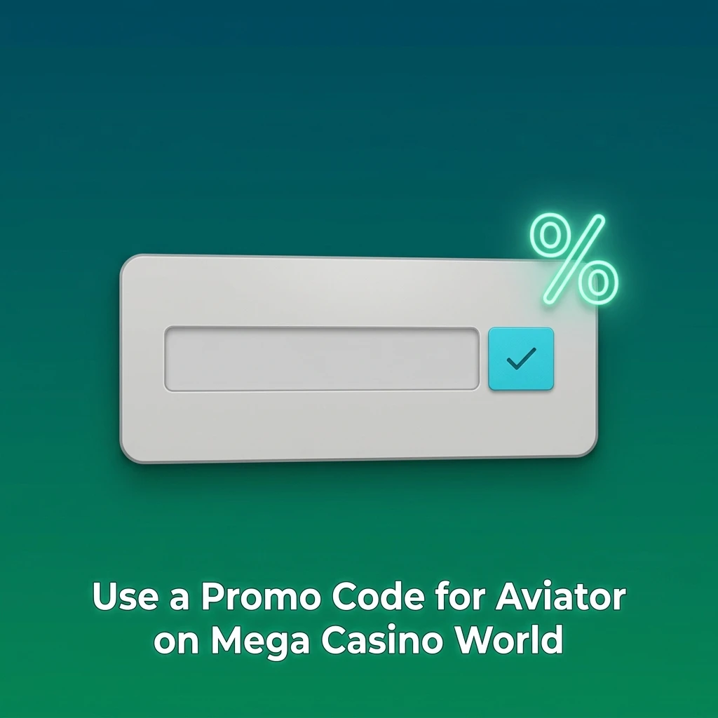 MCW promo code field during registration for Aviator bonus offers on Mega Casino World app